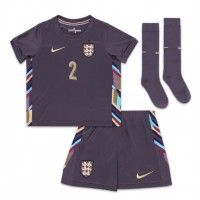 Maglie da calcio Inghilterra Kyle Walker #2 Seconda Maglia Bambino Europei 2024 Manica Corta (+ Pantaloni corti)